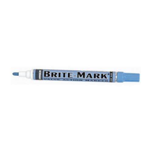 Dykem® BRITE-MARK® 84008 General Purpose Permanent Paint Marker, Medium Tip, Aluminum, Light Blue